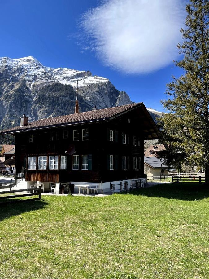 Familienferien Im Chalet Baergli Kandersteg Exteriér fotografie