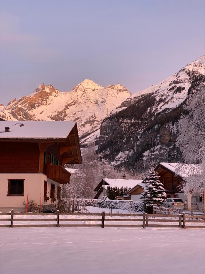 Familienferien Im Chalet Baergli Kandersteg Exteriér fotografie